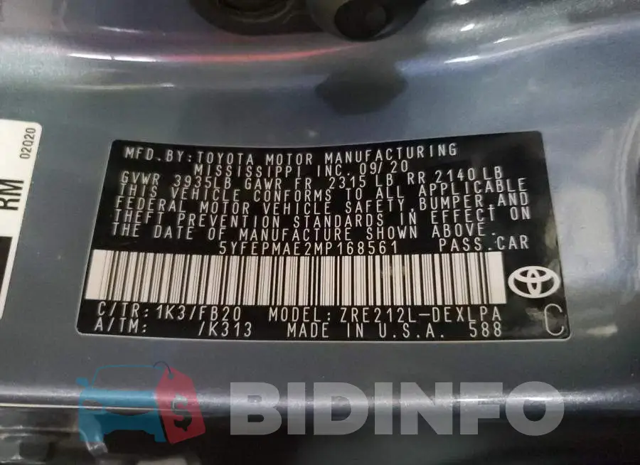 5YFEPMAE2MP168561 Photo# 12