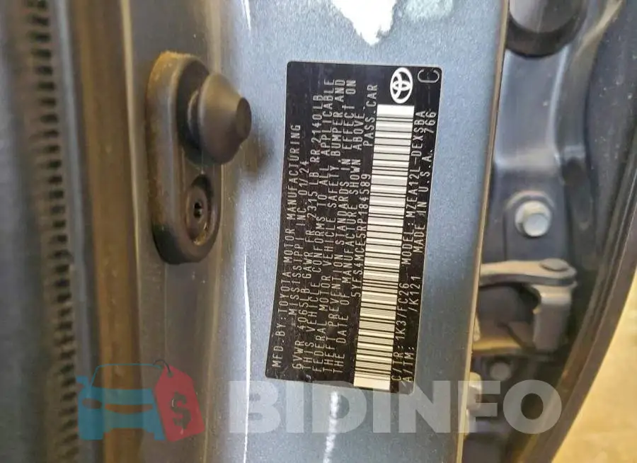 5YFS4MCE5RP184589 Photo# 12