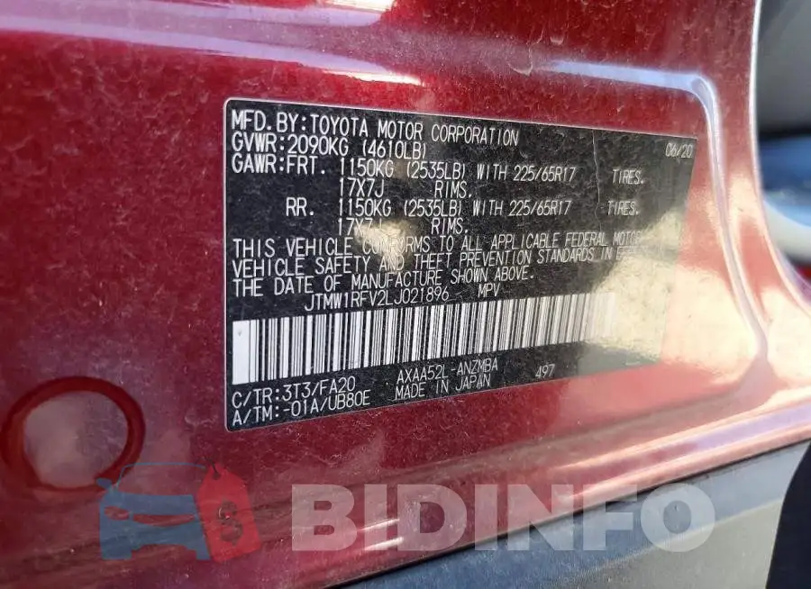 JTMW1RFV2LJ021896 Photo# 12