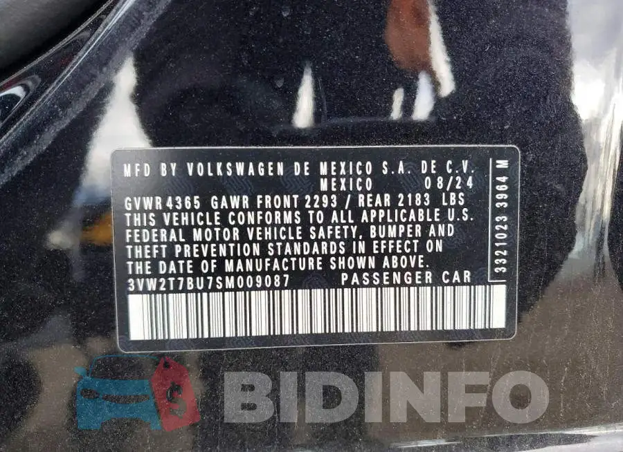 3VW2T7BU7SM009087 Photo# 12