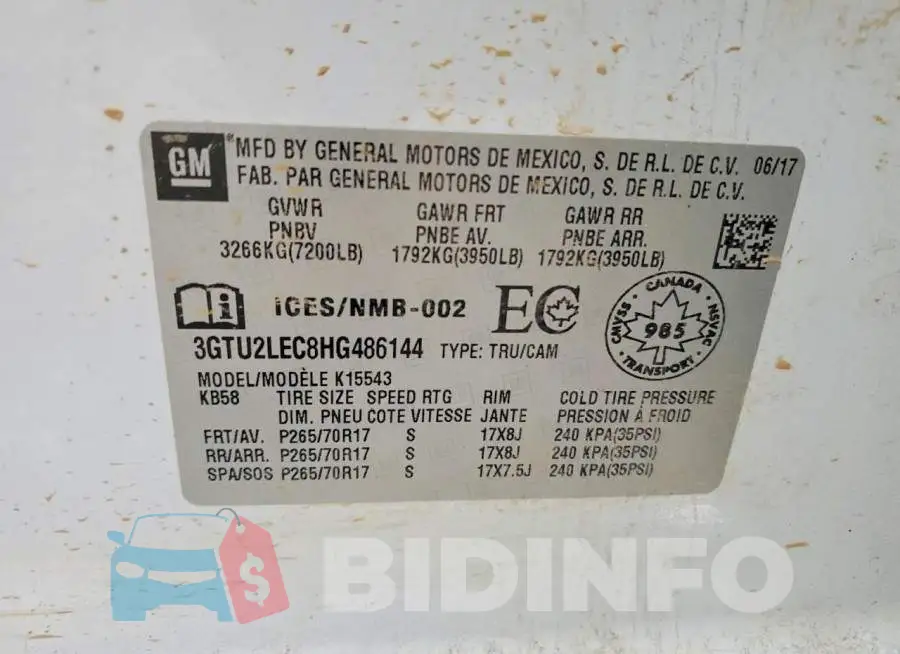 3GTU2LEC8HG486144 Photo# 12