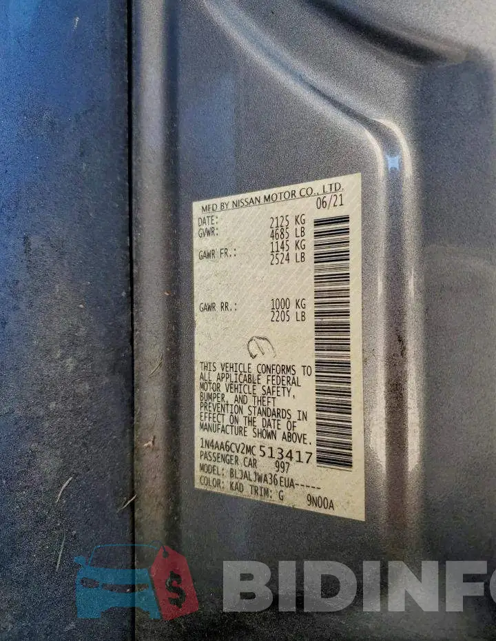 1N4AA6CV2MC513417 Photo# 12