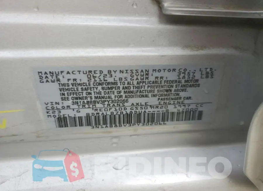 3N1AB8BV3PY302066 Photo# 12
