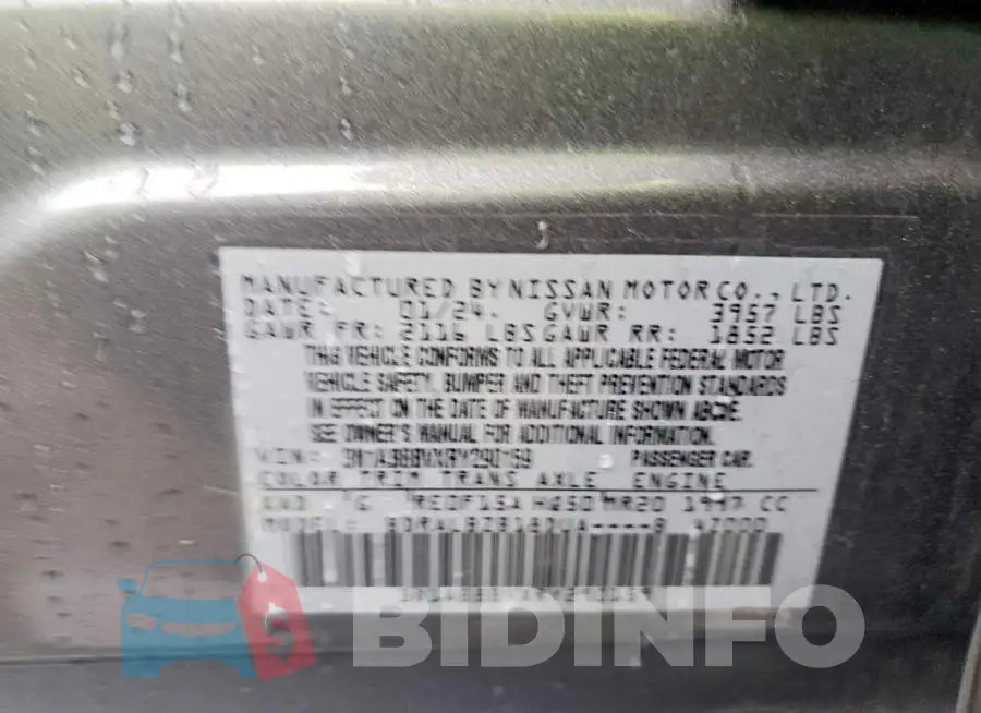 3N1AB8BVXRY290159 Photo# 12