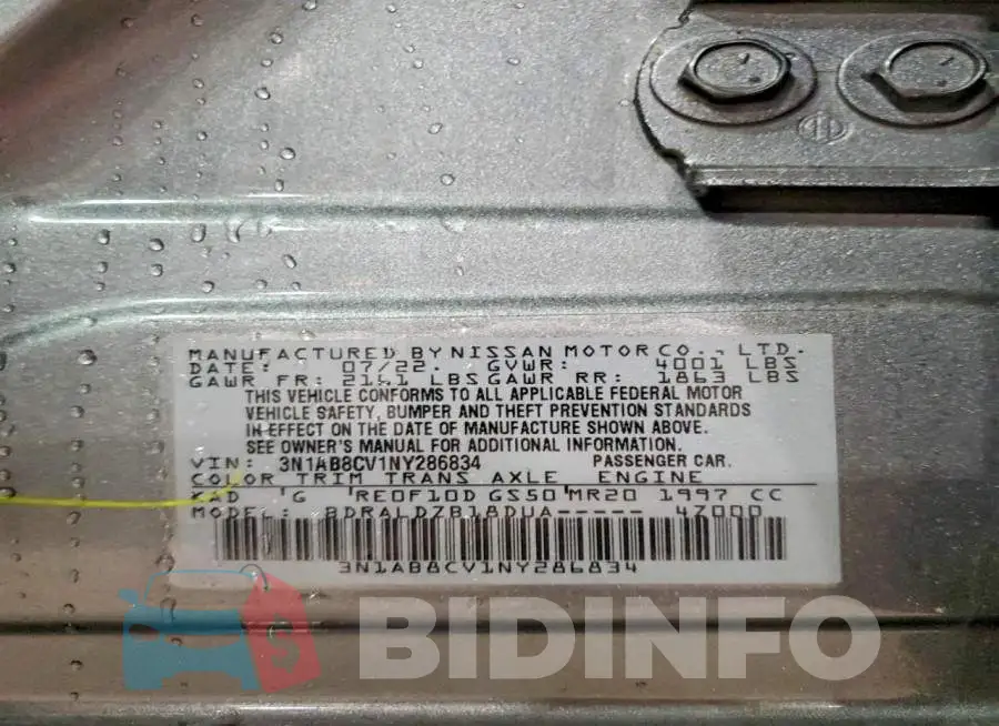 3N1AB8CV1NY286834 Photo# 13