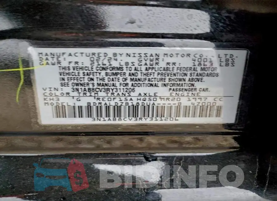 3N1AB8CV3RY311206 Photo# 12