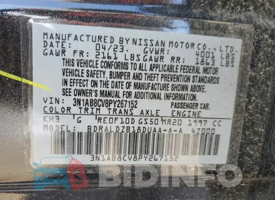 3N1AB8CV8PY267152 Photo# 13