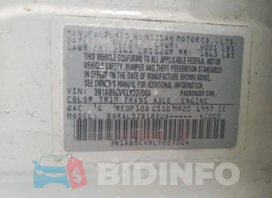 3N1AB8CVXLY227004 Photo# 13