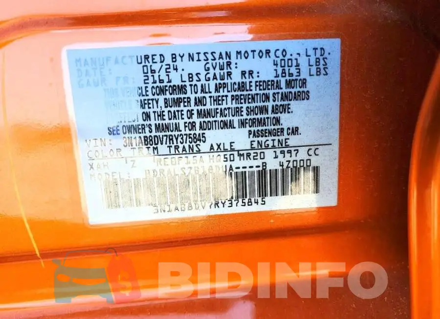3N1AB8DV7RY375845 Photo# 13
