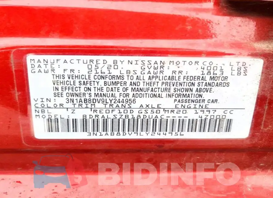 3N1AB8DV9LY244956 Photo# 12