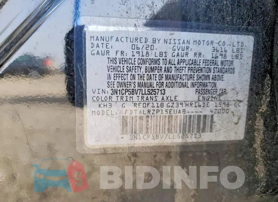 3N1CP5BV7LL525713 Photo# 12