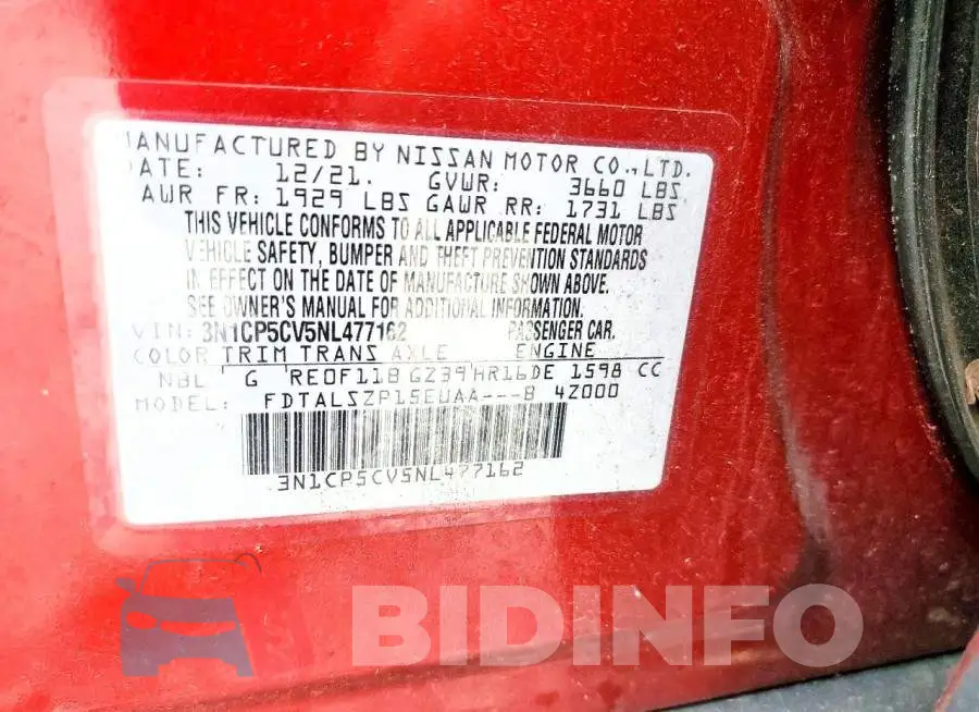 3N1CP5CV5NL477162 Photo# 13