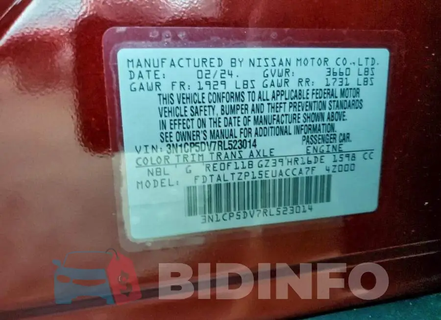 3N1CP5DV7RL523014 Photo# 12