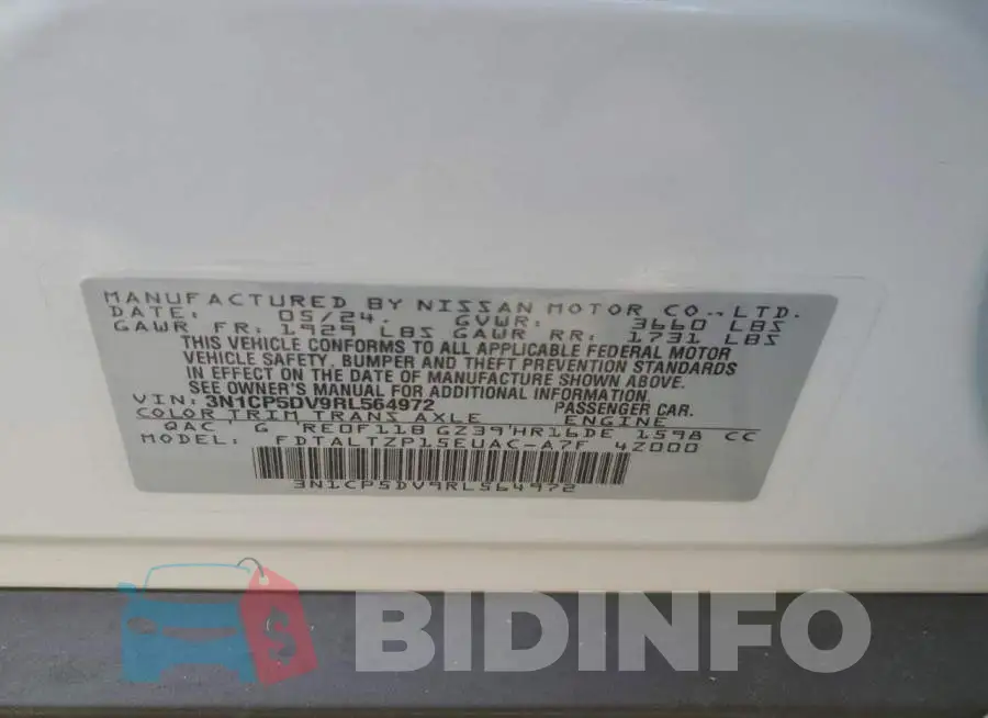 3N1CP5DV9RL564972 Photo# 12