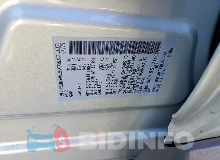 5N1BT3BA5SC851702 Photo# 13