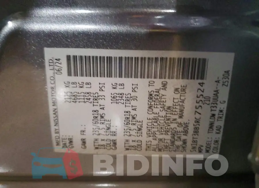 5N1BT3BB5RC755524 Photo# 13