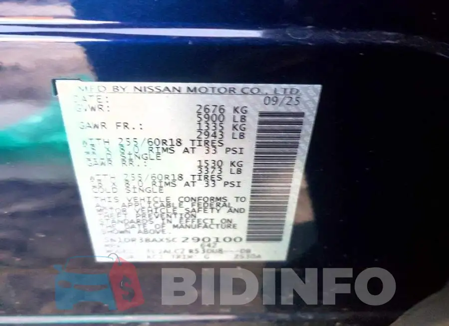 5N1DR3BAXSC290100 Photo# 13