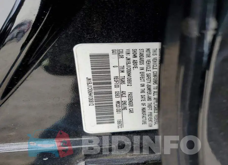 JN1BJ1CRXHW106912 Photo# 14