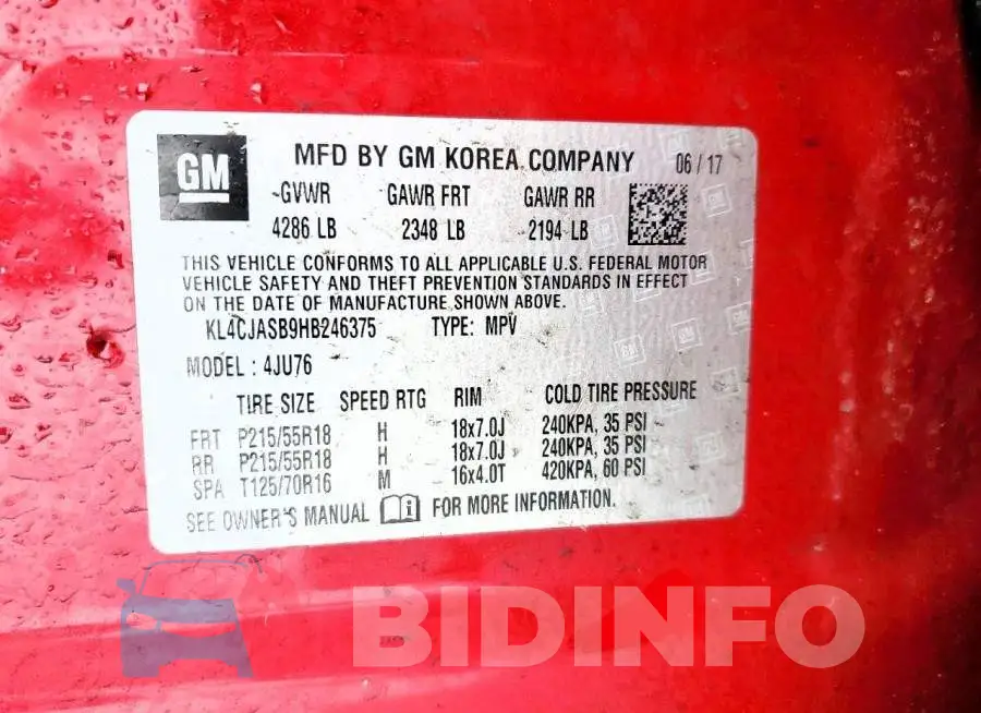 KL4CJASB9HB246375 Photo# 13