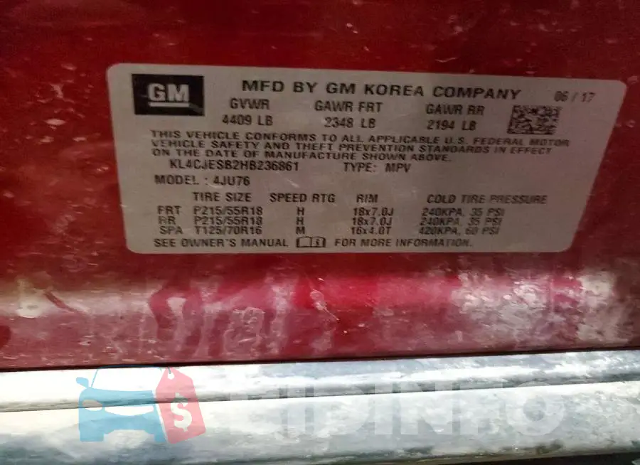 KL4CJESB2HB236861 Photo# 12