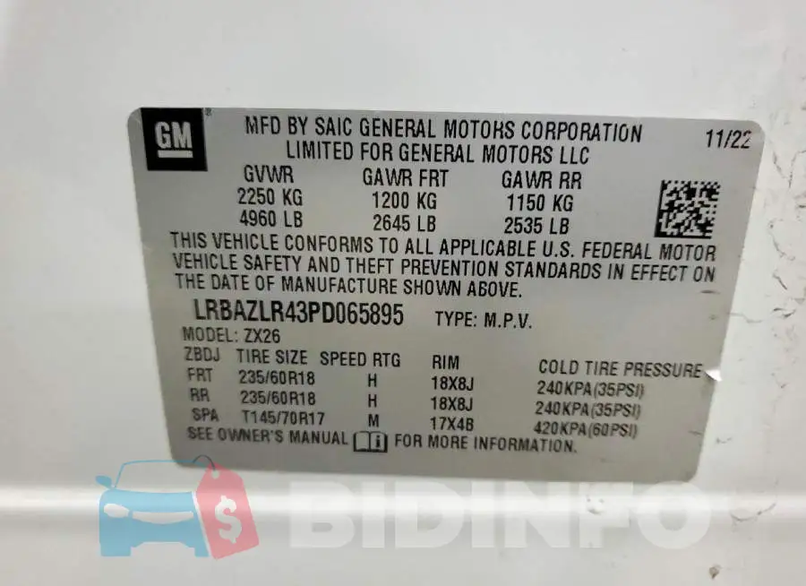 LRBAZLR43PD065895 Photo# 13