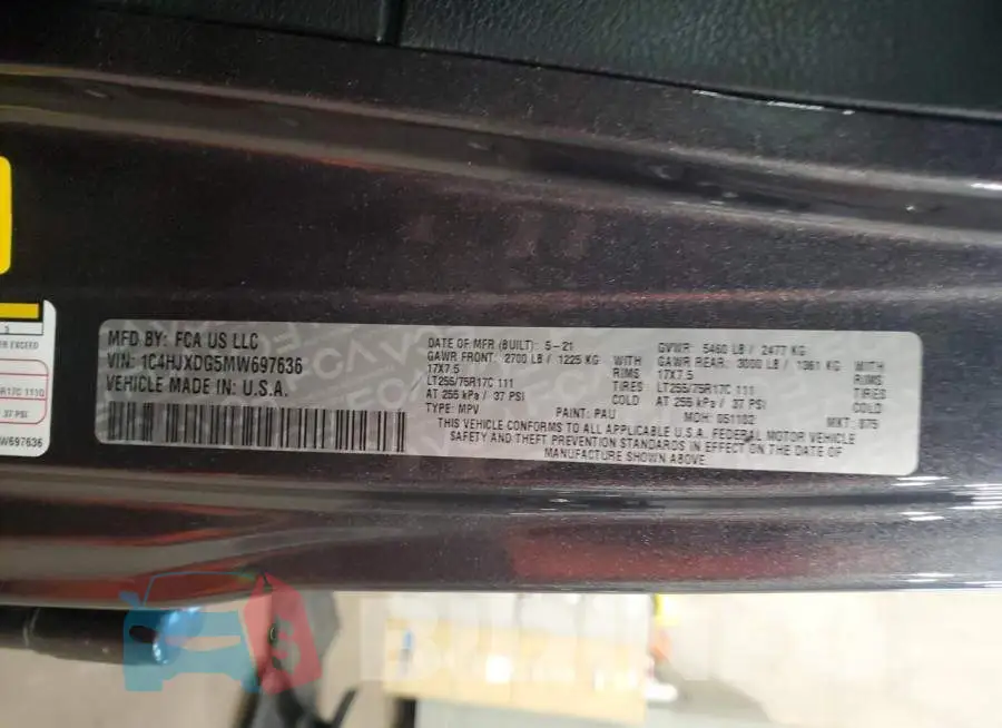1C4HJXDG5MW697636 Photo# 13