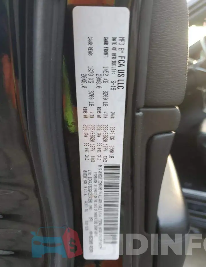 1C4RJFBG6KC814396 Photo# 13