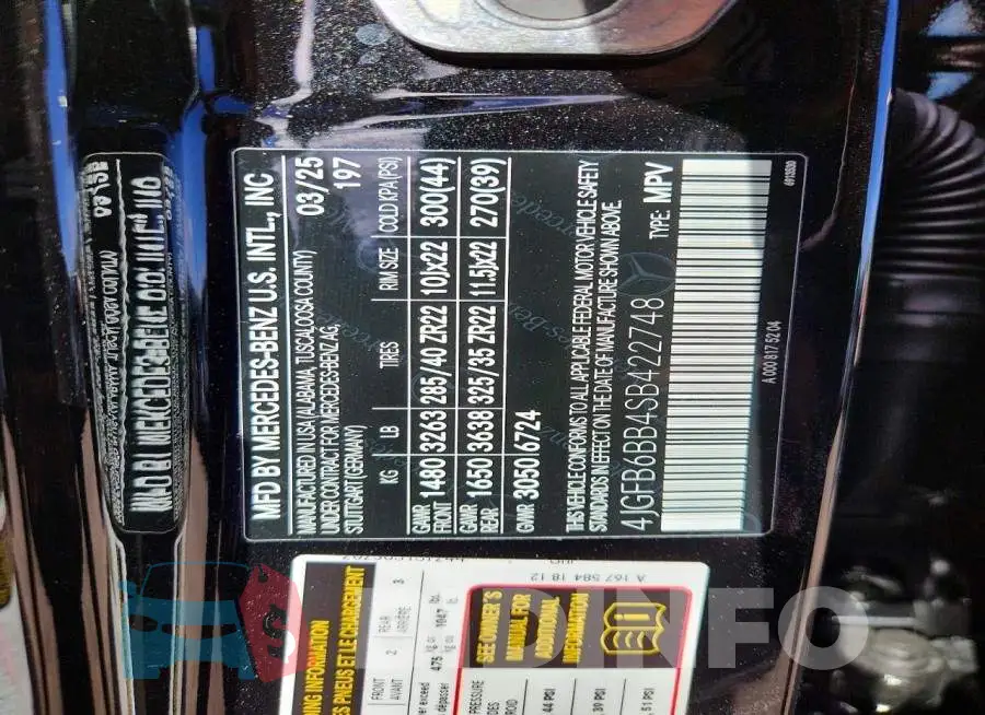 4JGFB6BB4SB422748 Photo# 14