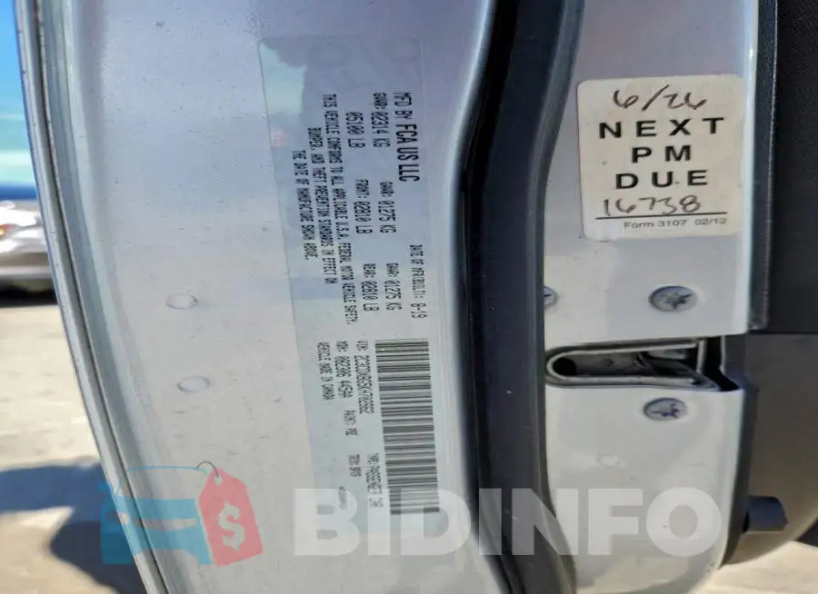 2C3CDXBG5KH702662 Photo# 12