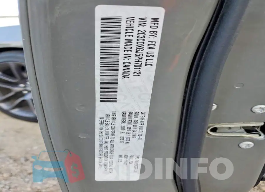 2C3CDXGJ5PH701121 Photo# 12