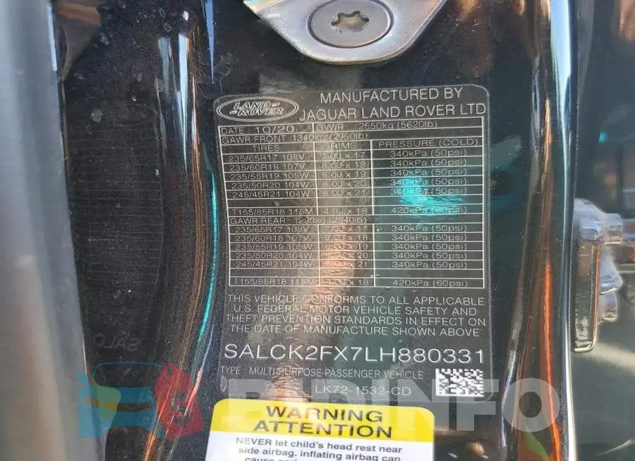 SALCK2FX7LH880331 Photo# 13