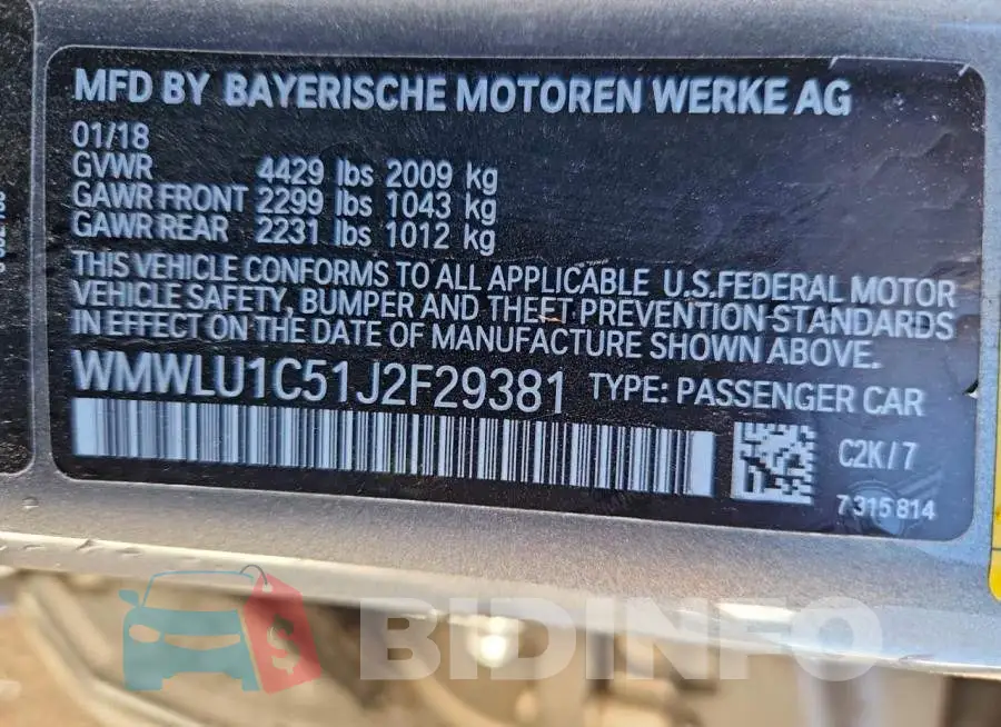 WMWLU1C51J2F29381 Photo# 13