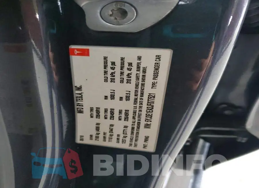5YJ3E1EA3JF077521 Photo# 12