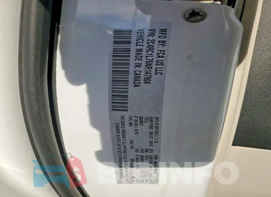 2C4RC1L76NR147904 Photo# 13
