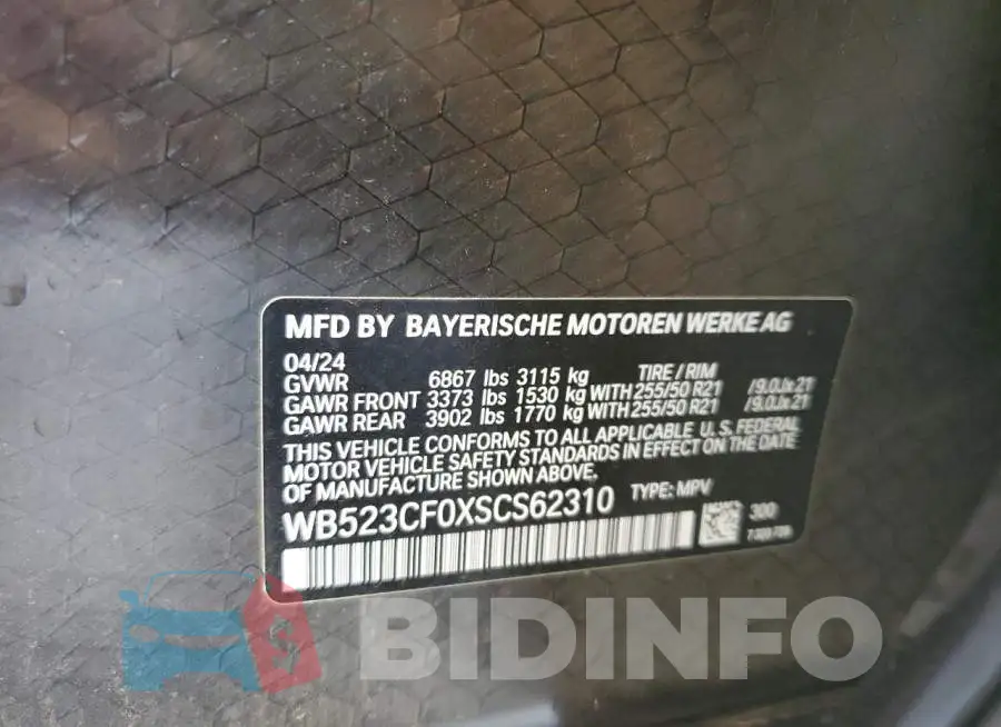 WB523CF0XSCS62310 Photo# 13