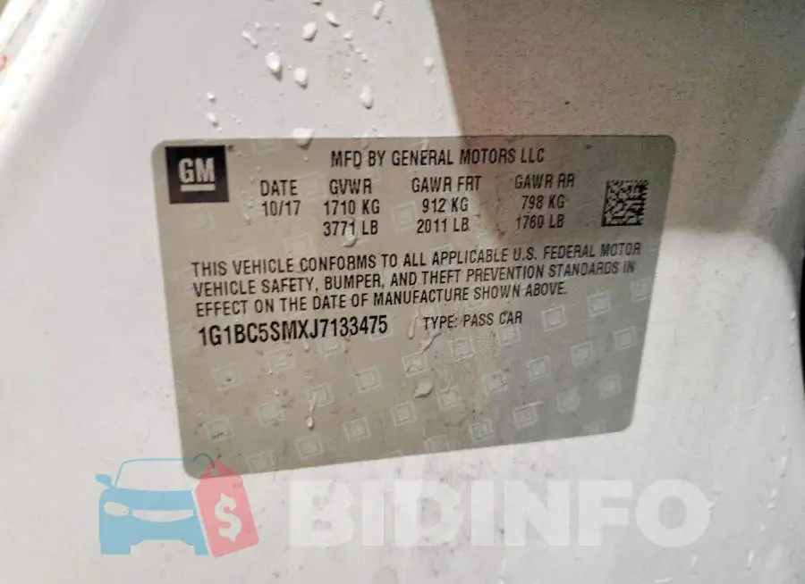 1G1BC5SMXJ7133475 Photo# 13