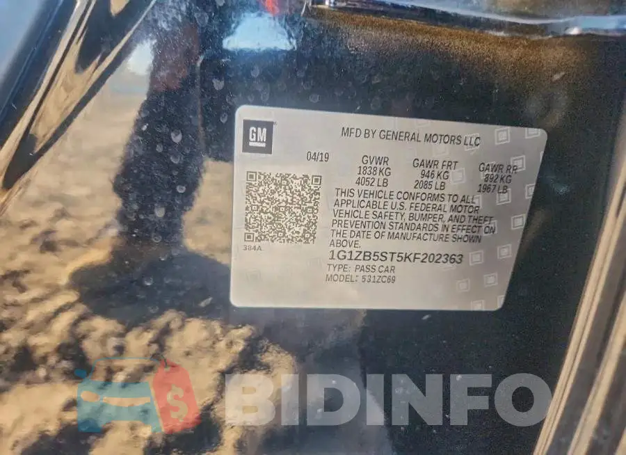 1G1ZB5ST5KF202363 Photo# 12