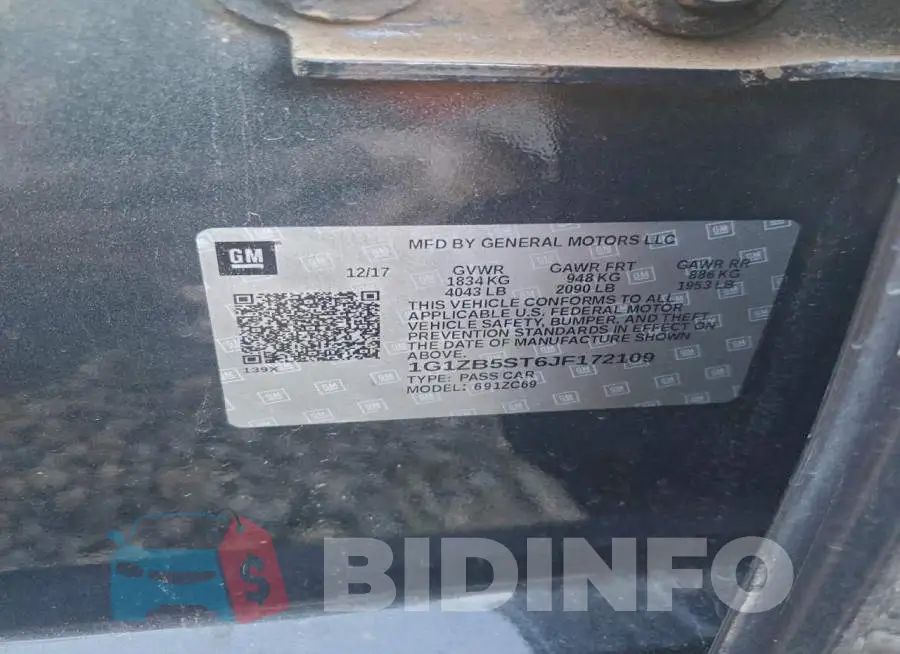 1G1ZB5ST6JF172109 Photo# 13
