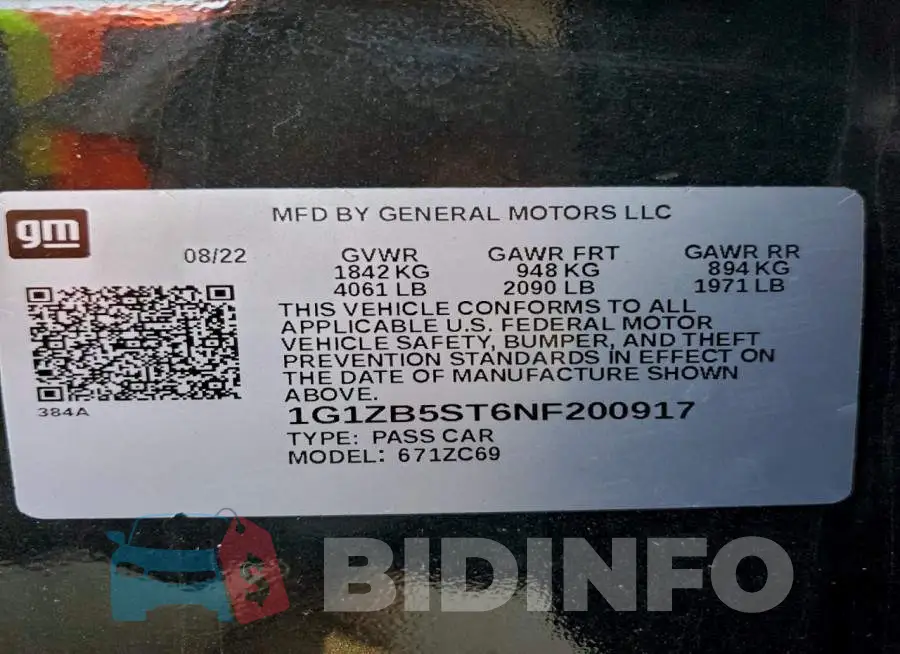 1G1ZB5ST6NF200917 Photo# 12