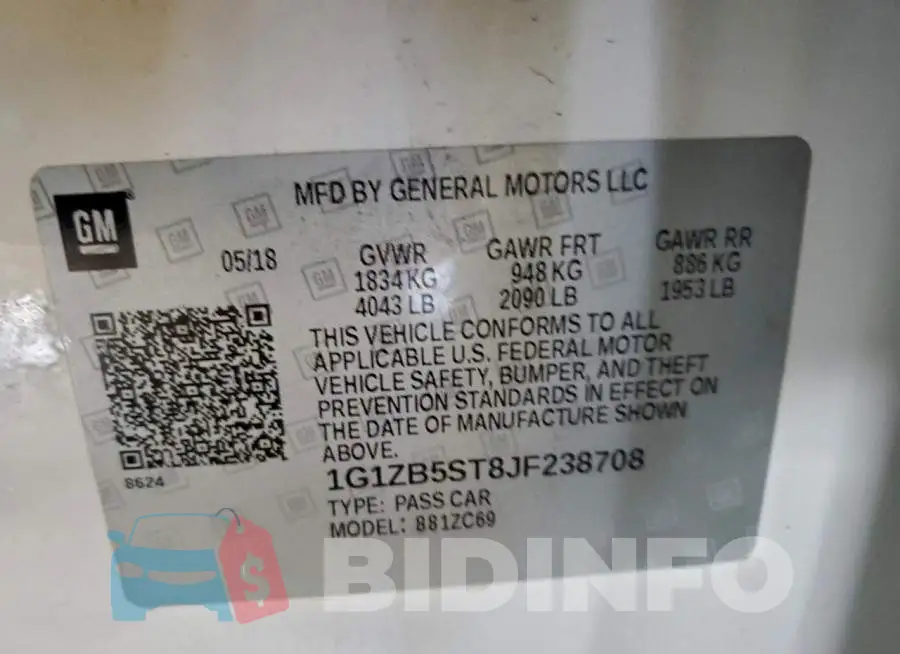 1G1ZB5ST8JF238708 Photo# 12