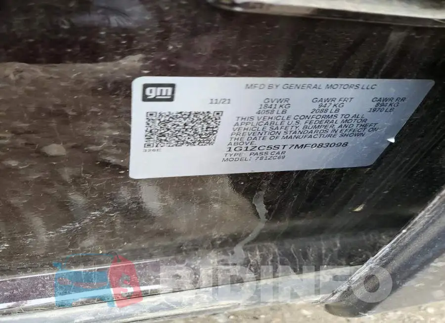 1G1ZC5ST7MF083098 Photo# 12