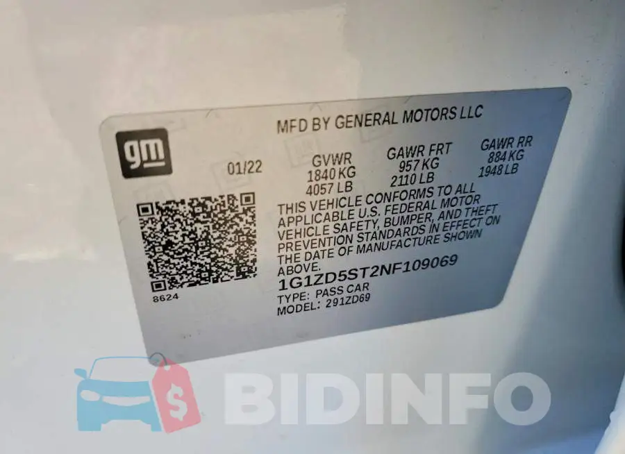 1G1ZD5ST2NF109069 Photo# 12