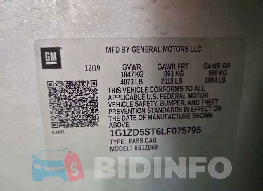 1G1ZD5ST6LF075795 Photo# 13