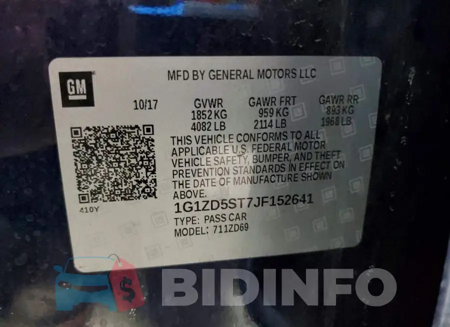 1G1ZD5ST7JF152641 Photo# 12