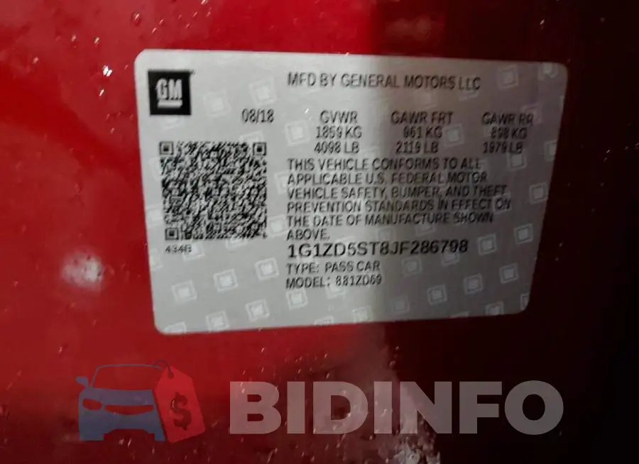 1G1ZD5ST8JF286798 Photo# 12