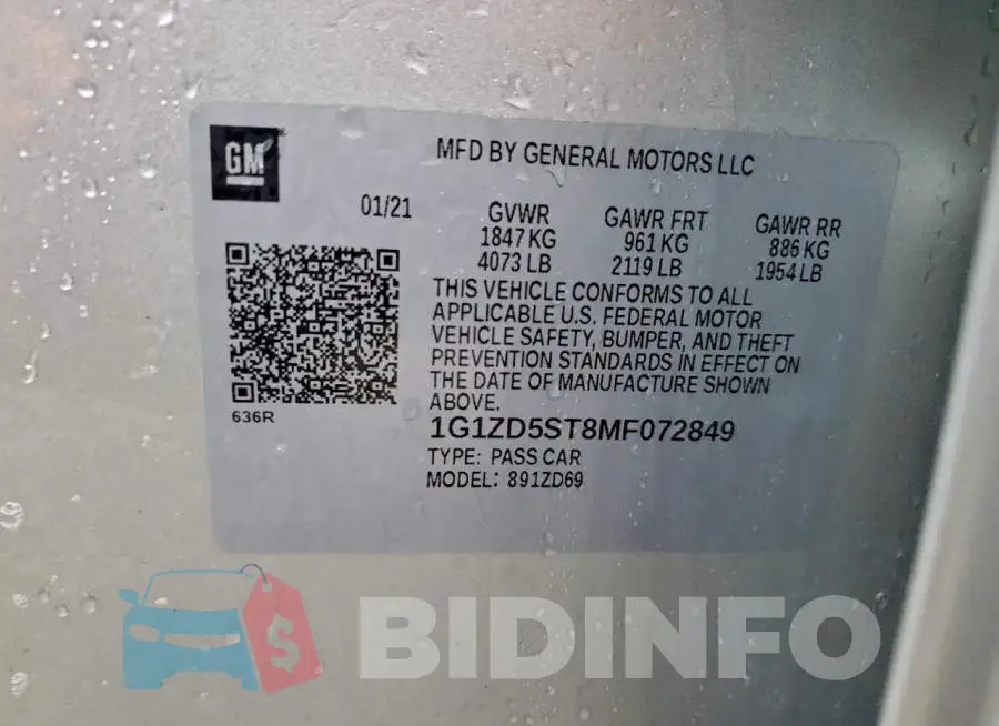 1G1ZD5ST8MF072849 Photo# 12