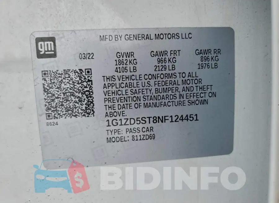 1G1ZD5ST8NF124451 Photo# 12