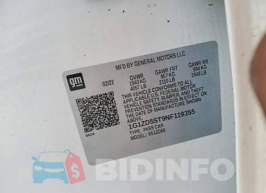 1G1ZD5ST9NF119355 Photo# 12