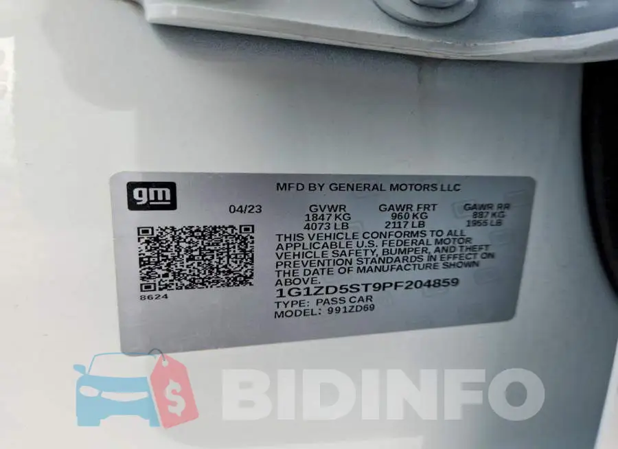 1G1ZD5ST9PF204859 Photo# 12