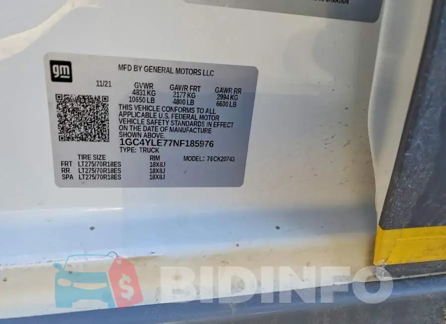 1GC4YLE77NF185976 Photo# 12